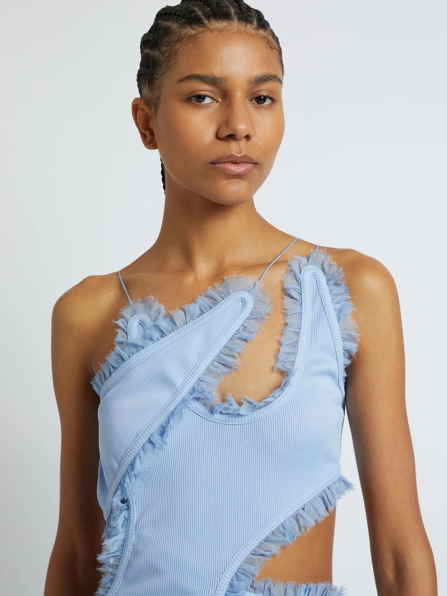 Carina Interlinked Dress in Cornflower