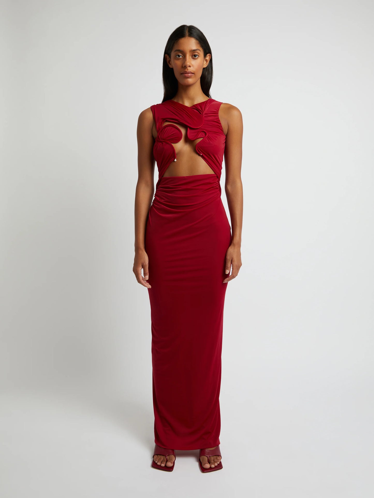 Venus Tank Dress in Cherry