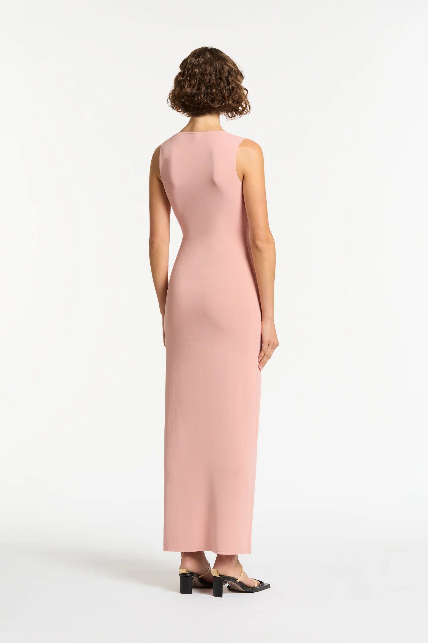 Kinetic Beaded Maxi Dress in Pink