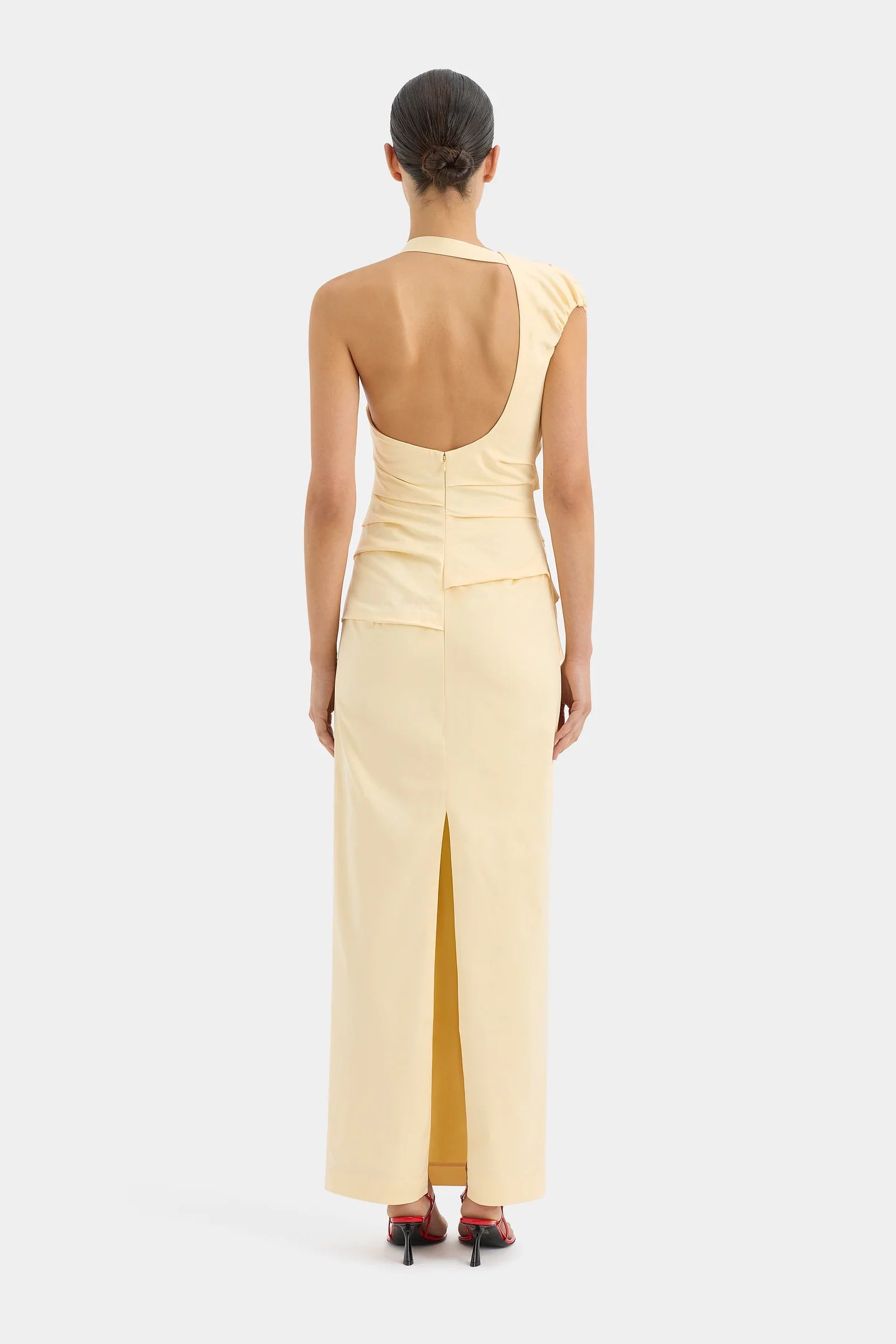 Giacomo Gathered Gown in Butter