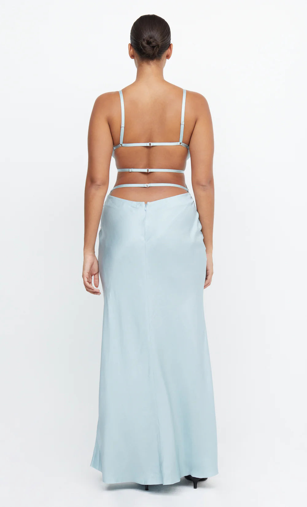 Diamond Days Strap Maxi Dress in Cloud Blue