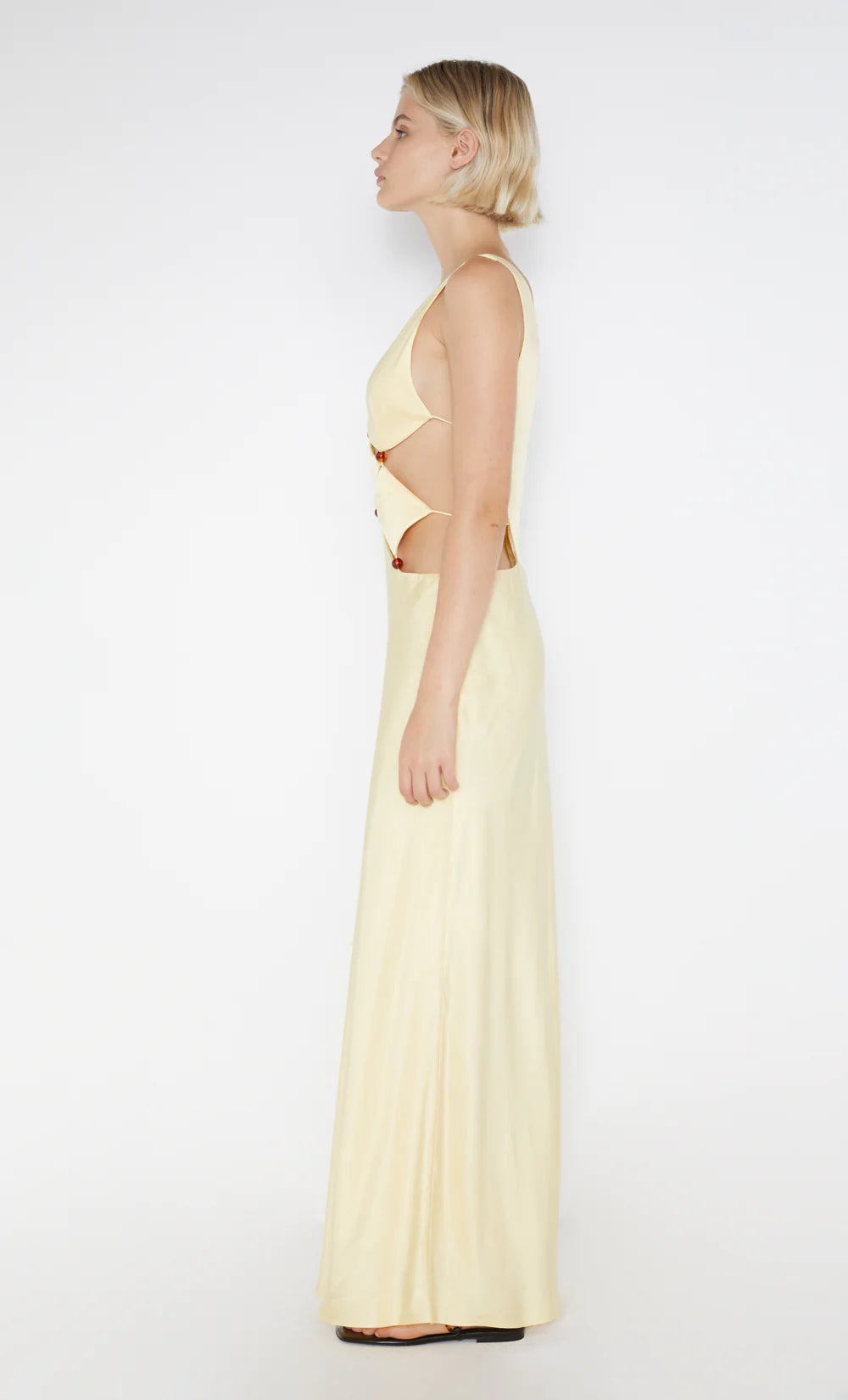 Agathe Diamond Dress in Butter