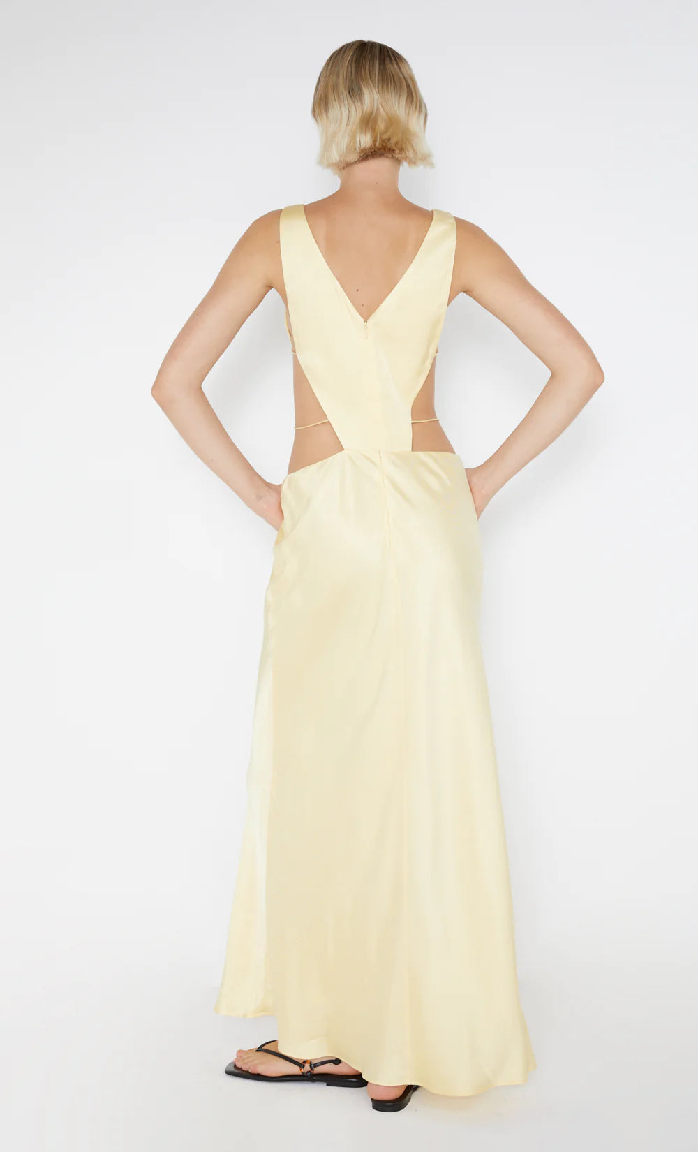 Agathe Diamond Dress in Butter