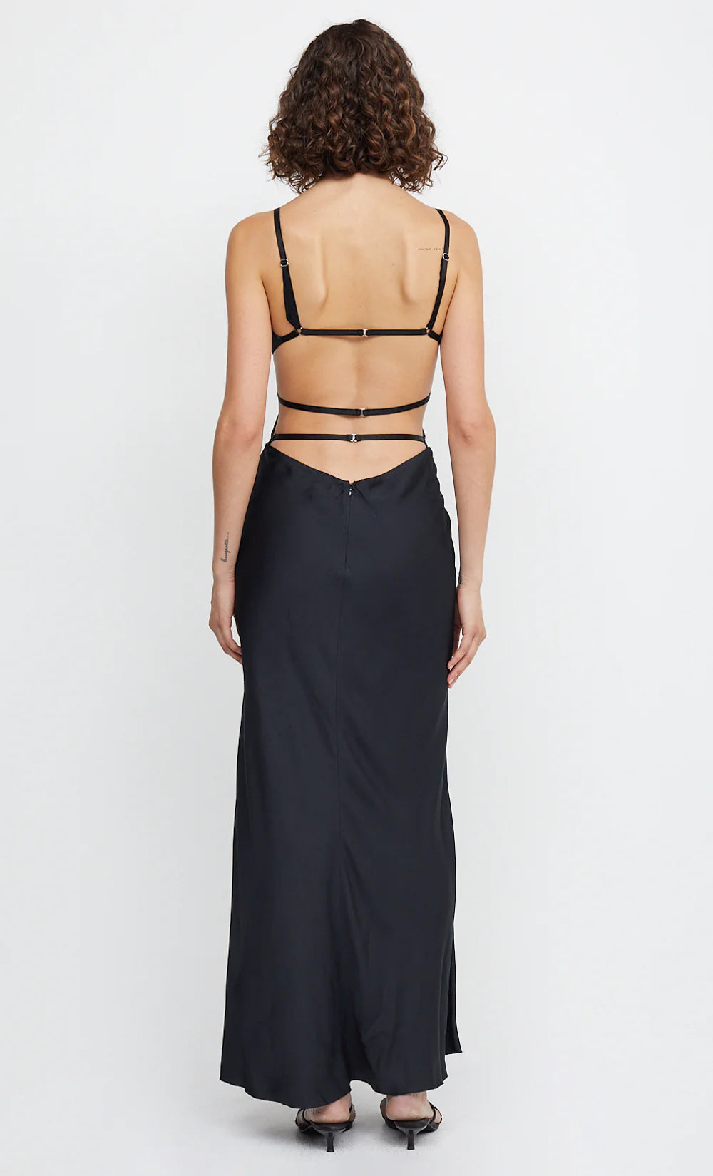 Diamond Days Strap Maxi Dress in Black